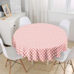 Turuncu Özel Tasarım Dijital Baskılı Yuvarlak Masa Örtüsü - Çap 140cm Realhomes