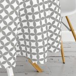 Gri Renkli Özel Tasarım Dijital Baskılı Yuvarlak Masa Örtüsü - Çap 140cm Realhomes