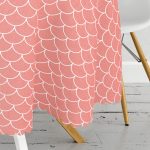 Turuncu Renkli Pul Tasarımlı Dijital Baskılı Yuvarlak Masa Örtüsü - Çap 140cm Realhomes