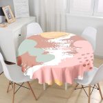 - MasaYuv-5742-Gorsel1 - Realhomes  Realhomes Özel Tasarımlı Renkli Yuvarlak Masa Örtüsü - Çap 140cm Realhomes