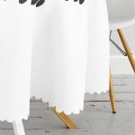 Home Sweet Home Dijital Baskılı Yuvarlak Masa Örtüsü - Çap 140cm Realhomes