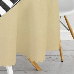 Modern Dörtgen Siyah Beyaz Tribal Desenli Özel Baskılı Yuvarlak Masa Örtüsü - Çap 140cm Realhomes