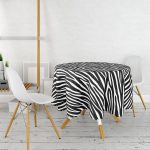 Realhomes Dijital Baskılı Modern Yuvarlak Masa Örtüsü - Çap 140cm Realhomes