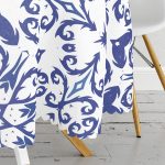 - MasaYuv-6050-Gorsel3 - Realhomes Mavi Beyaz Seramik Damask Özel Tasarım Yuvarlak Masa Örtüsü - Çap 140cm Realhomes