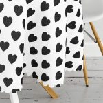 Modern Kalp Desenli Dijital Baskılı Yuvarlak Masa Örtüsü - Çap 140cm Realhomes