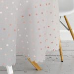 Vizon Zeminli Kahve Puantiyeli Yuvarlak Masa Örtüsü - Çap 140cm Realhomes