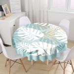 - MasaYuv-6770-Gorsel1 - Realhomes Realhomes Dijital Baskılı Özel Tasarım Yuvarlak Masa Örtüsü - Çap 140cm Realhomes