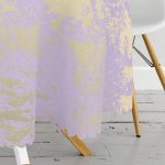 Mor Renkli Gradyan Desenli Dijital Baskılı Modern Yuvarlak Masa Örtüsü - Çap 140cm Realhomes