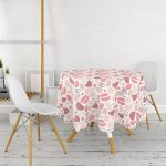 Renkli Bohem Motifli Dijital Baskılı Modern Yuvarlak Masa Örtüsü - Çap 140cm Realhomes