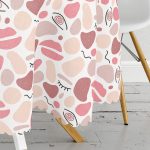 Renkli Bohem Motifli Dijital Baskılı Modern Yuvarlak Masa Örtüsü - Çap 140cm Realhomes