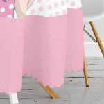 - MasaYuv-716-Gorsel3 - Realhomes  Fashion Girl Dijital Baskılı Modern Yuvarlak Masa Örtüsü - Çap 140cm Realhomes