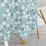 Renkli Zeminli Renkli Papatya Desenli Dijital Baskılı Modern Yuvarlak Masa Örtüsü - Çap 140cm Realhomes