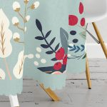 - MasaYuv-7535-Gorsel3 - Realhomes Rengarenk Zeminli Rengarenk Çiçek Desenli Dijital Baskılı Modern Yuvarlak Masa Örtüsü - Çap 140cm Realhomes