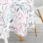 Rengarenk Çiçek Desenli Dijital Baskılı Yuvarlak Masa Örtüsü - Çap 140cm Realhomes