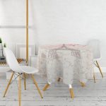 - MasaYuv-77-Gorsel2 - Realhomes Eyfel Kulesi Resimli Dijital Baskılı Yuvarlak Masa Örtüsü - Çap 140cm Realhomes