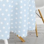 Modern Yıldız Desenli Dijital Baskılı Yuvarlak Masa Örtüsü - Çap 140cm Realhomes