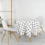 - MasaYuv-785-Gorsel2 - Realhomes Kalp Desen Dijital Baskılı Yuvarlak Masa Örtüsü - Çap 140cm Realhomes