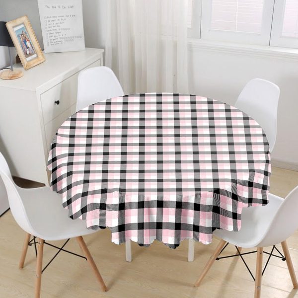 - MasaYuv-7924-Gorsel1 - Realhomes  RealHomes Özel Tasarım Dijital Baskılı Modern Yuvarlak Masa Örtüsü - Çap 140cm Realhomes