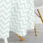 Modern Zigzag Dijital Baskılı Yuvarlak Masa Örtüsü - Çap 140cm Realhomes