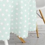 - MasaYuv-794-Gorsel3 - Realhomes  Yıldız Desen Dijital Baskılı Yuvarlak Masa Örtüsü - Çap 140cm Realhomes