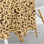 Renkli Zeminli Geometrik Desenli Dijital Baskılı Modern Yuvarlak Masa Örtüsü - Çap 140cm Realhomes