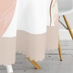 - MasaYuv-8173-Gorsel3 - Realhomes Pastel Zeminli Geometrik Desenli Dijital Baskılı Modern Yuvarlak Masa Örtüsü - Çap 140cm Realhomes