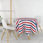 - MasaYuv-8304-Gorsel2 - Realhomes Beyaz Zemin Üzerinde Gold Detaylı Kalp Desenli Modern Yuvarlak Masa Örtüsü - Çap 140cm Realhomes