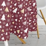 Renkli Zeminli Çamağacı Desenli Dijital Baskılı Modern Yuvarlak Masa Örtüsü - Çap 140cm Realhomes