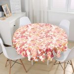- MasaYuv-844-Gorsel1 - Realhomes  Realhomes Dijital Baskılı Yuvarlak Masa Örtüsü - Çap 140cm Realhomes