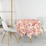 - MasaYuv-844-Gorsel2 - Realhomes  Realhomes Dijital Baskılı Yuvarlak Masa Örtüsü - Çap 140cm Realhomes