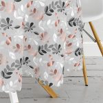 - MasaYuv-8457-Gorsel3 - Realhomes  Pastel Zemin Üzerinde Yaprak Desenli Dijital Baskılı Modern Yuvarlak Masa Örtüsü - Çap 140cm Realhomes