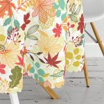 RealHomes Dijital Baskılı Yuvarlak Masa Örtüsü - Çap 140cm Realhomes