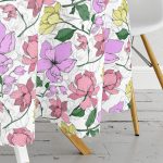 Beyaz Zemin Üzerinde Rengarenk Çiçek Desenli Yuvarlak Masa Örtüsü - Çap 140cm Realhomes