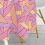 Sevgililer Günü Temalı Özel Tasarım Dijital Baskılı Modern Yuvarlak Masa Örtüsü - Çap 140cm Realhomes