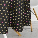 Sevgililer Günü Temalı Özel Tasarım Dijital Baskılı Modern Yuvarlak Masa Örtüsü - Çap 140cm Realhomes