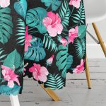 Çiçek Desenli Dijital Baskılı Yuvarlak Masa Örtüsü - Çap 140cm Realhomes