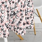 Sevgililer Günü Temalı Özel Tasarım Dijital Baskılı Modern Yuvarlak Masa Örtüsü - Çap 140cm Realhomes