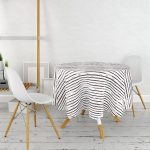 - MasaYuv-9126-Gorsel2 - Realhomes Sevgililer Günü Temalı Özel Tasarım Dijital Baskılı Modern Yuvarlak Masa Örtüsü - Çap 140cm Realhomes