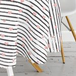 - MasaYuv-9126-Gorsel3 - Realhomes Sevgililer Günü Temalı Özel Tasarım Dijital Baskılı Modern Yuvarlak Masa Örtüsü - Çap 140cm Realhomes