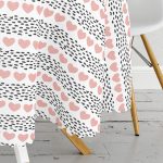 - MasaYuv-9127-Gorsel3 - Realhomes Sevgililer Günü Temalı Özel Tasarım Dijital Baskılı Modern Yuvarlak Masa Örtüsü - Çap 140cm Realhomes