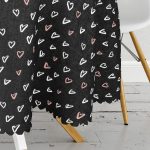 Sevgililer Günü Temalı Özel Tasarım Dijital Baskılı Modern Yuvarlak Masa Örtüsü - Çap 140cm Realhomes