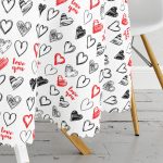 - MasaYuv-9175-Gorsel3 - Realhomes Sevgililer Günü Temalı Özel Tasarım Dijital Baskılı Modern Yuvarlak Masa Örtüsü - Çap 140cm Realhomes