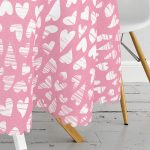 - MasaYuv-9181-Gorsel3 - Realhomes Sevgililer Günü Temalı Özel Tasarım Dijital Baskılı Modern Yuvarlak Masa Örtüsü - Çap 140cm Realhomes