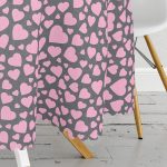 - MasaYuv-9238-Gorsel3 - Realhomes Sevgililer Günü Temalı Özel Tasarım Dijital Baskılı Modern Yuvarlak Masa Örtüsü - Çap 140cm Realhomes