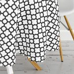 Siyah & Beyaz Ogea Desenli Dijital Baskılı Yuvarlak Masa Örtüsü - Çap 140cm Realhomes