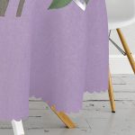 Özel Tasarım Gül Tasarımlı Dijital Baskılı Modern Yuvarlak Masa Örtüsü - Çap 140cm Realhomes