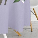 Özel Tasarım Gül Tasarımlı Dijital Baskılı Modern Yuvarlak Masa Örtüsü - Çap 140cm Realhomes