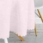 Pembe Renkli Dijital Baskılı Yuvarlak Masa Örtüsü - Çap 140cm Realhomes