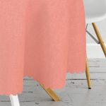 Mercan Resimli Dijital Baskılı Yuvarlak Masa Örtüsü - Çap 140cm Realhomes