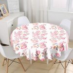 - MasaYuv-Real247-Gorsel1 - Realhomes RealHomes Özel Tasarım Dijital Baskılı Modern Yuvarlak Masa Örtüsü - Çap 140cm Realhomes